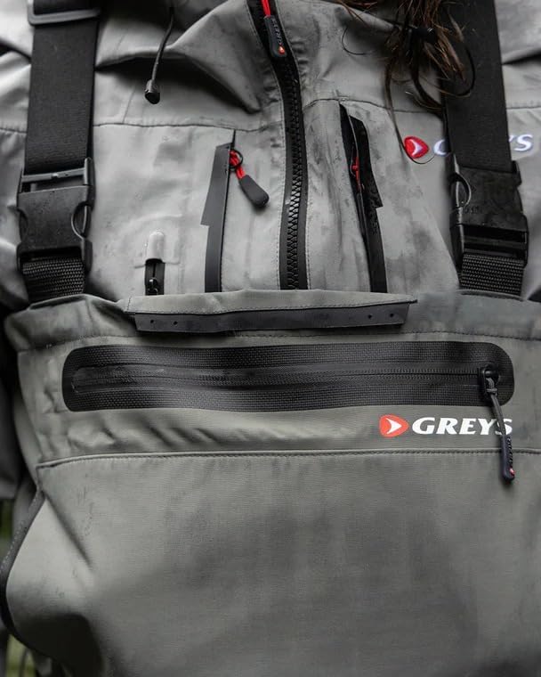 Greys Tital Wathose Mit Neoprenfüßen | Atmungsaktive Wasserdichte Fliegenfischer- & Jagdwathose | Maximale Bewegungsfreiheit | 20.000mm Membran | Verstellbare Träger | Mehrere Größen