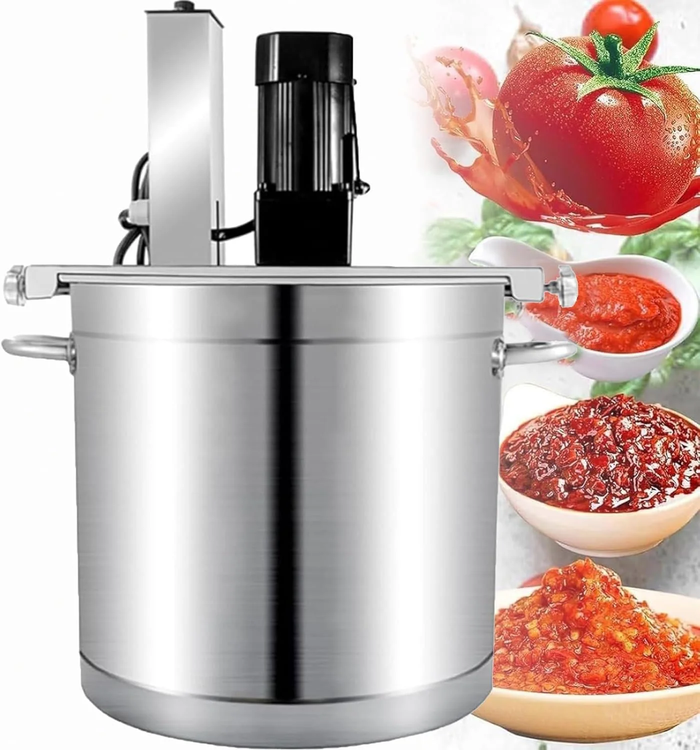 Automatische Suppenrührmaschine, Einstellbare Geschwindigkeit Lebensmittelmixer für Hot Pot, Soße & Suppenzubereitung