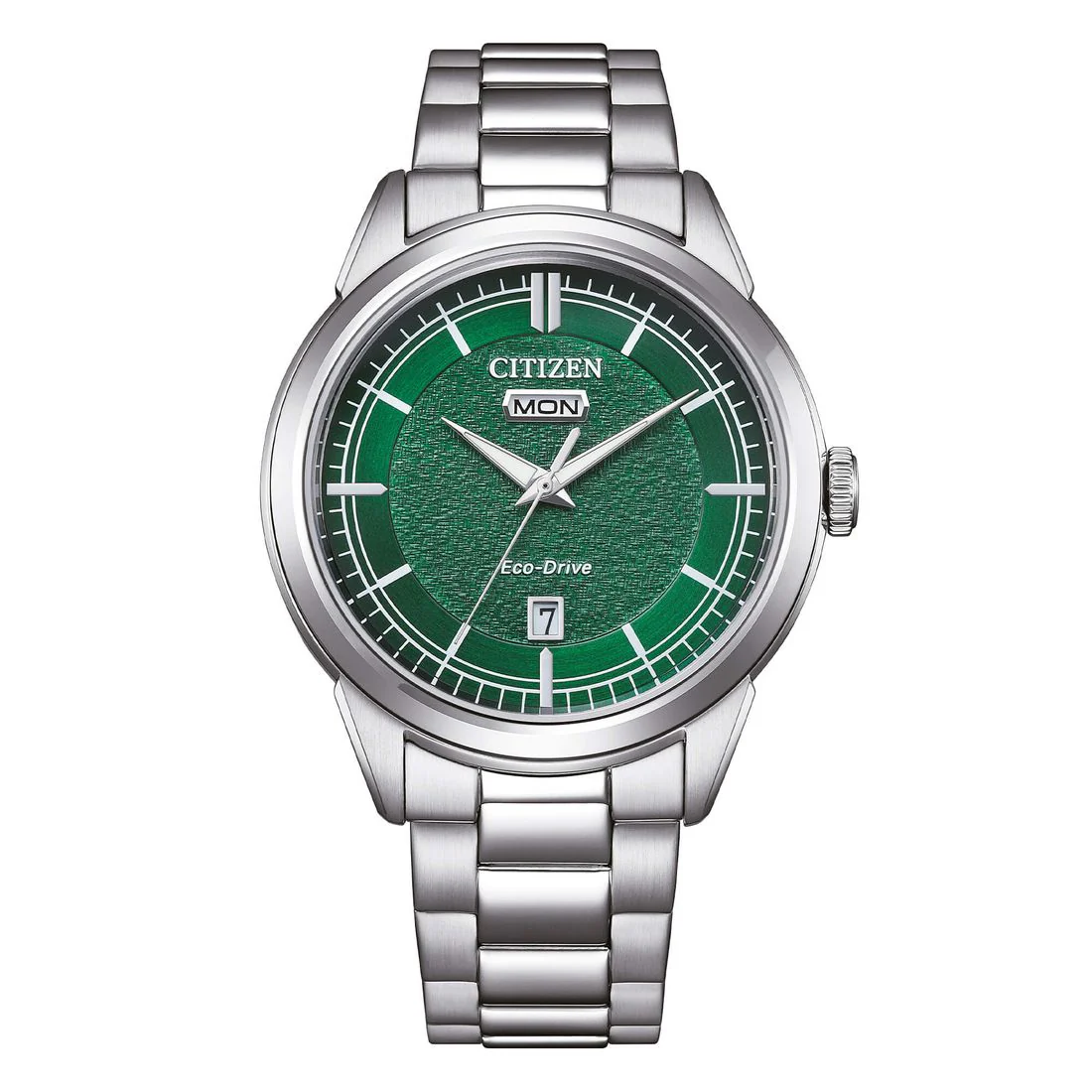 Orologio Citizen Day Date acciaio quadrante verde texturizzato AW0151-85X
