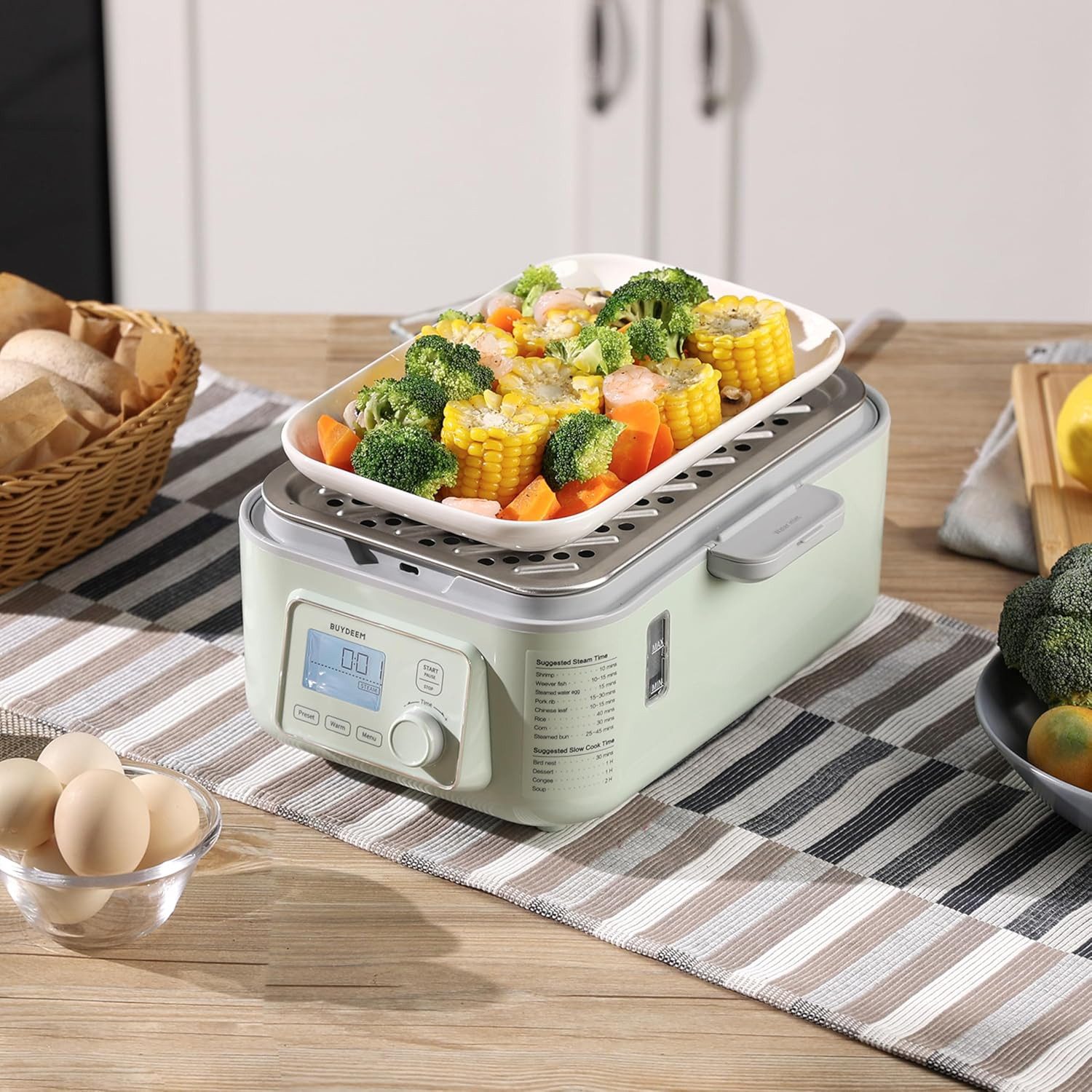 Multikocher Multifunktionaler 5-in-1 Dampfgarer mit 6 Programmen