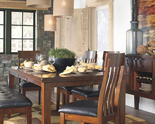 Ashley Furniture Signature Design   Ralene Upholstered Dining Side Chair   Rake Back Style   Set of 2   Medium Brown : Amazon.it: Casa e cucina