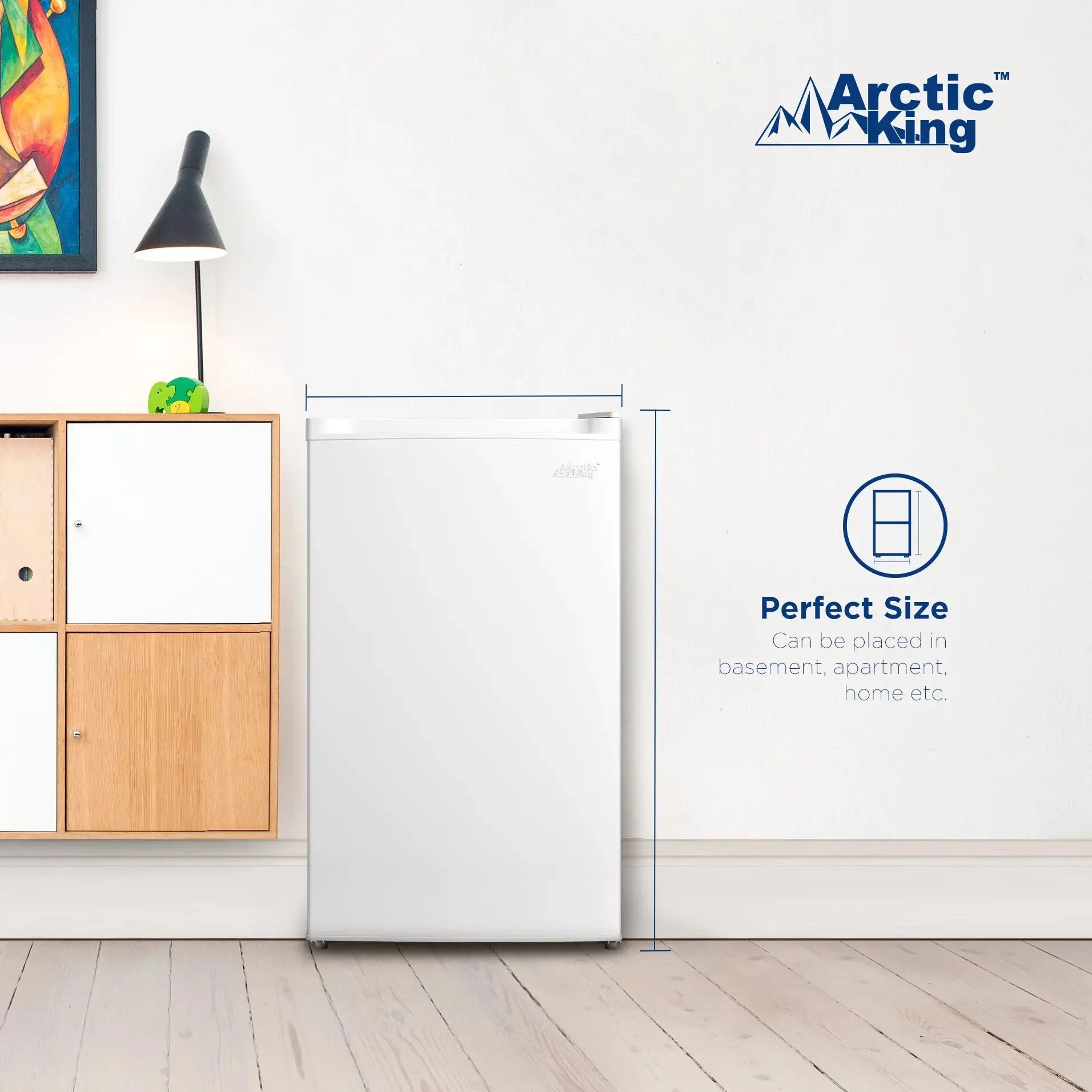 Arctic King 3.0 Cu. Ft. Staande Vriezer met Roestvrijstalen Deur, E-Star