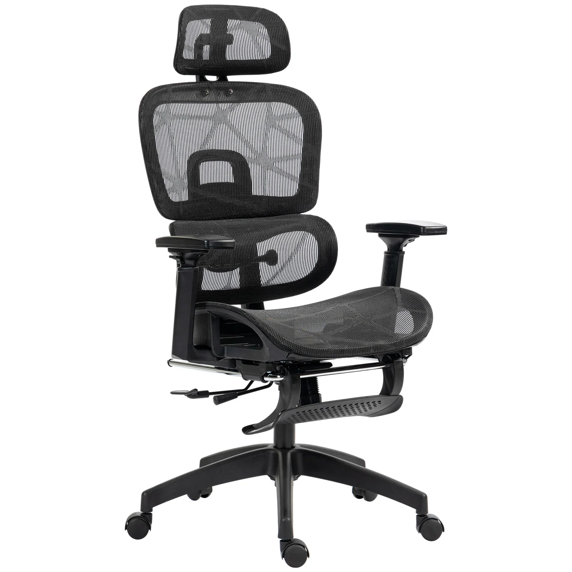 HOMCOM Bureaustoel ergonomisch verstelbaar met ligfunctie