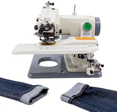 Blindsäummaschine Blindstichmaschine, Schwarz, für unsichtbare Stiche, 1200 U/min, tragbare Nähmaschine, verstellbare Stichlänge und Fußhöhe