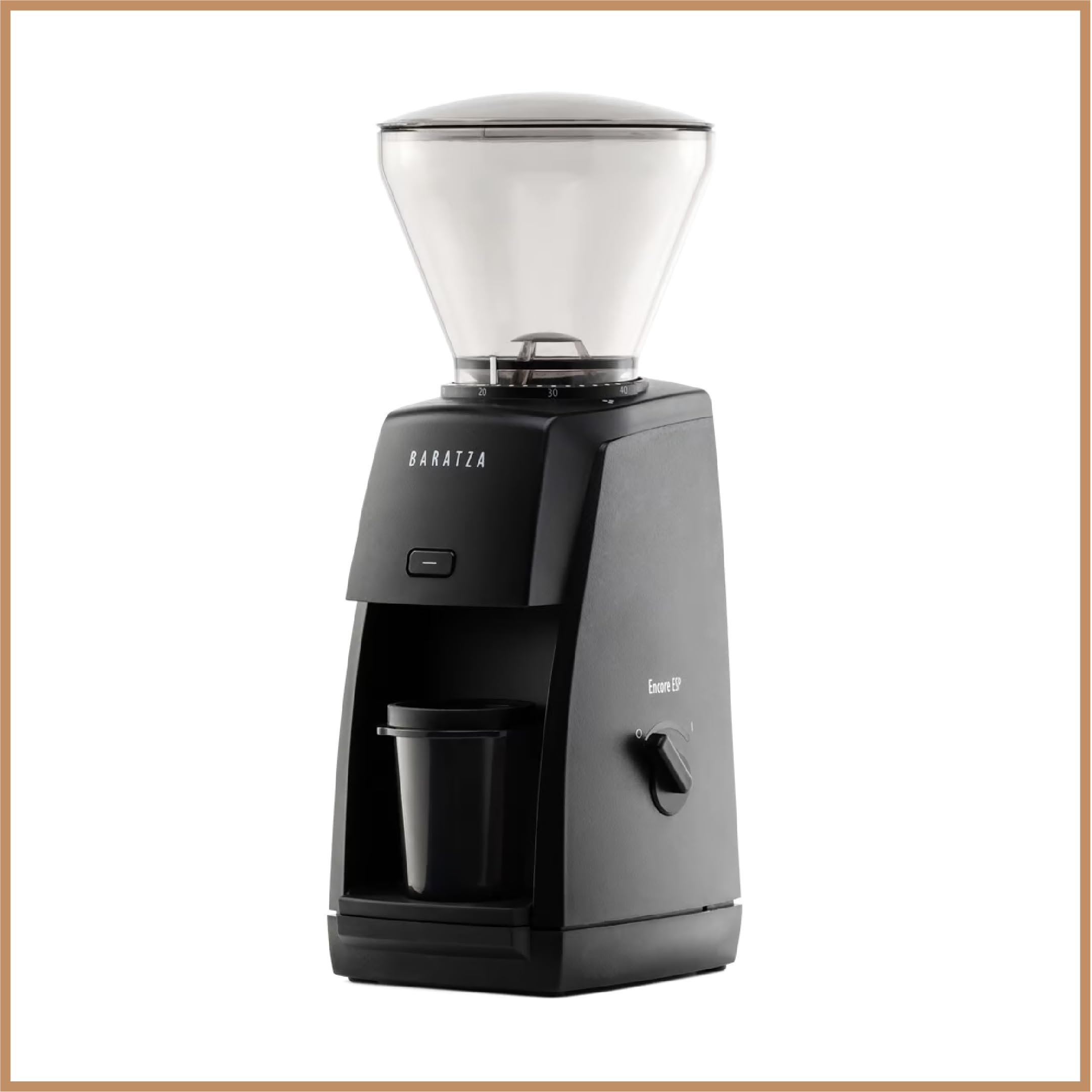 Kaffeemühle Encore ESP für Espresso und Filterkaffee, 40 mm Konus-Stahl-Mahlwerk, 40 Mahlgrade, schwarz