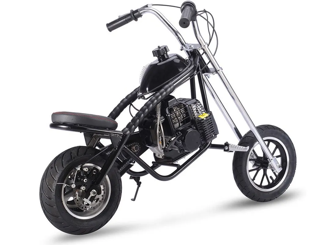 49Cc 2 Stroke Gas Dirt Bike, Max Speed 25Mph, Gas Mini Chopper