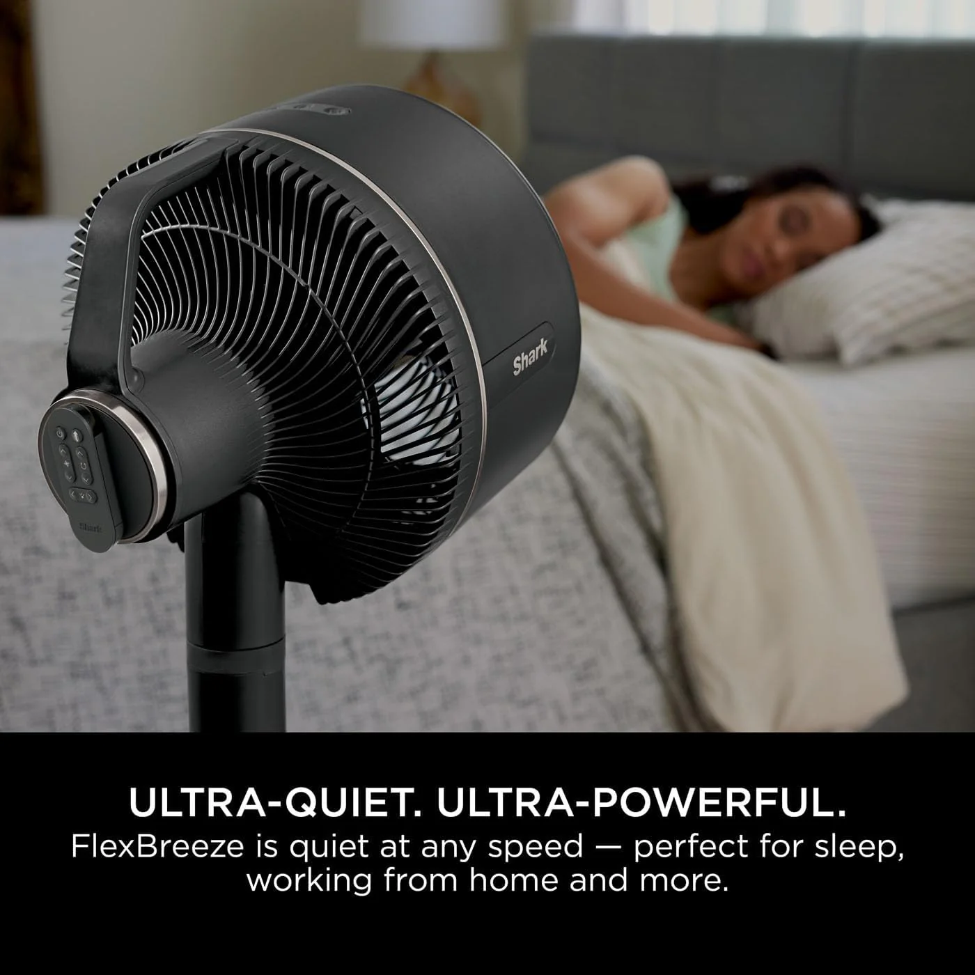 Shark FlexBreeze 2-in-1 Ventilator met hoge snelheid, hybride ventilator met snoer en draadloos, voor binnen en buiten, met afstandsbediening, kantelbaar, verstelbaar, UV-bestendig en
