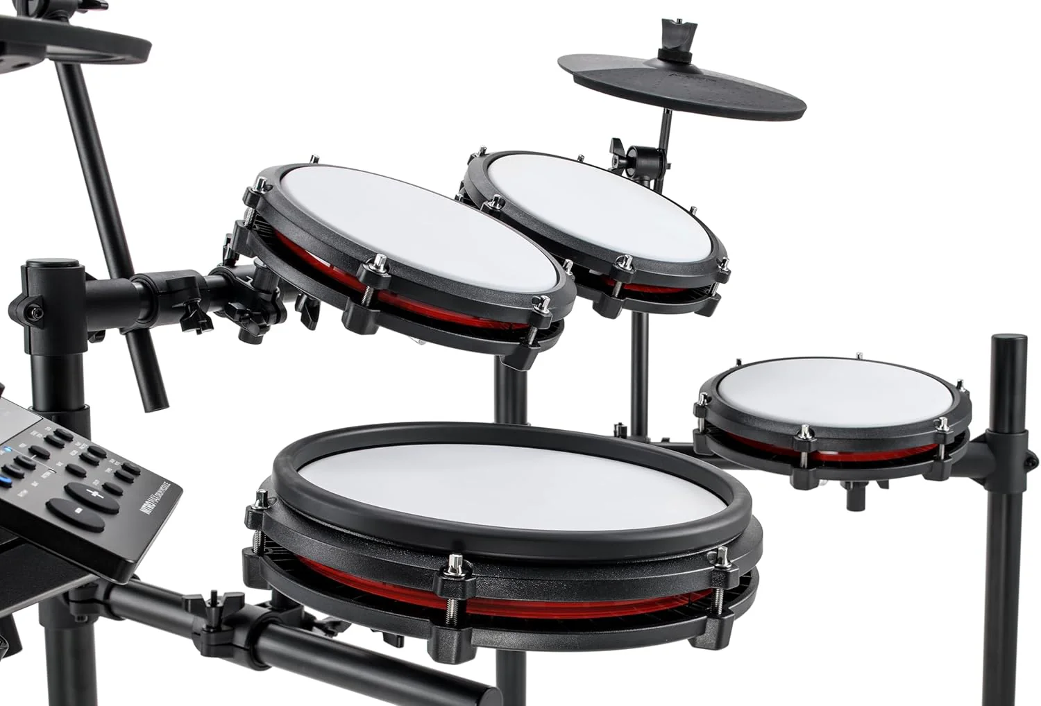 Alesis Nitro Max Kit Batería Electrónica con Parches Silenciosos de Malla, Caja de Doble Zona de 10