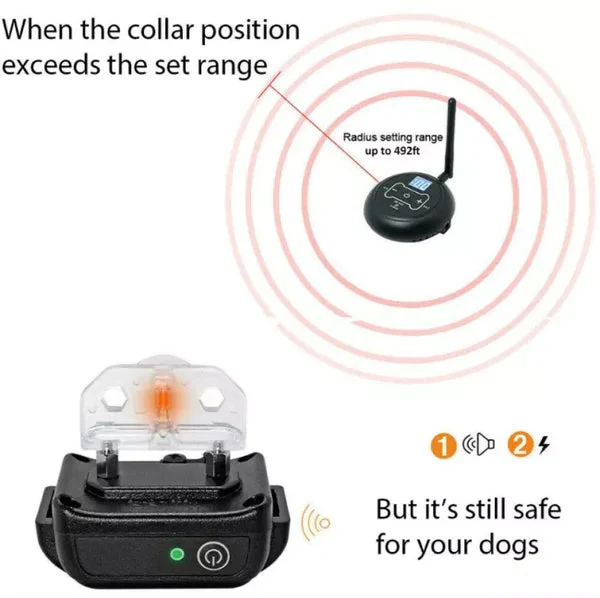 Wireless Dog Fence System �C Adjustable 1650ft Range & Portable Design
