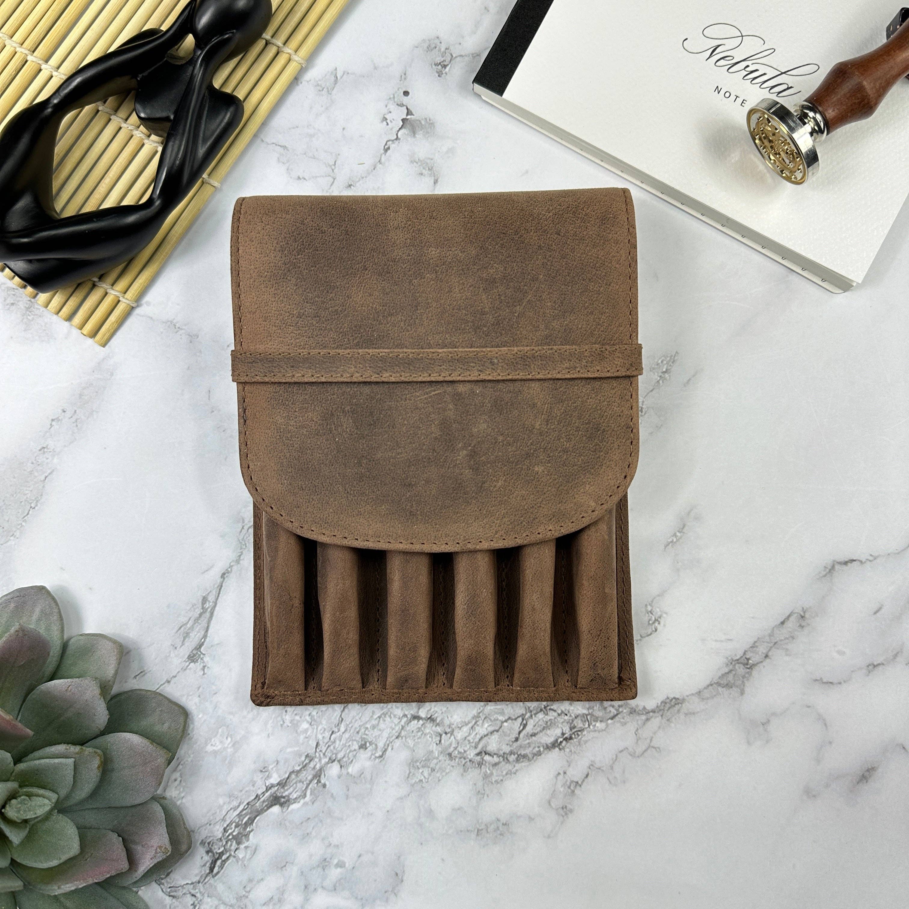 Girologio - Leather 6 Pen Case