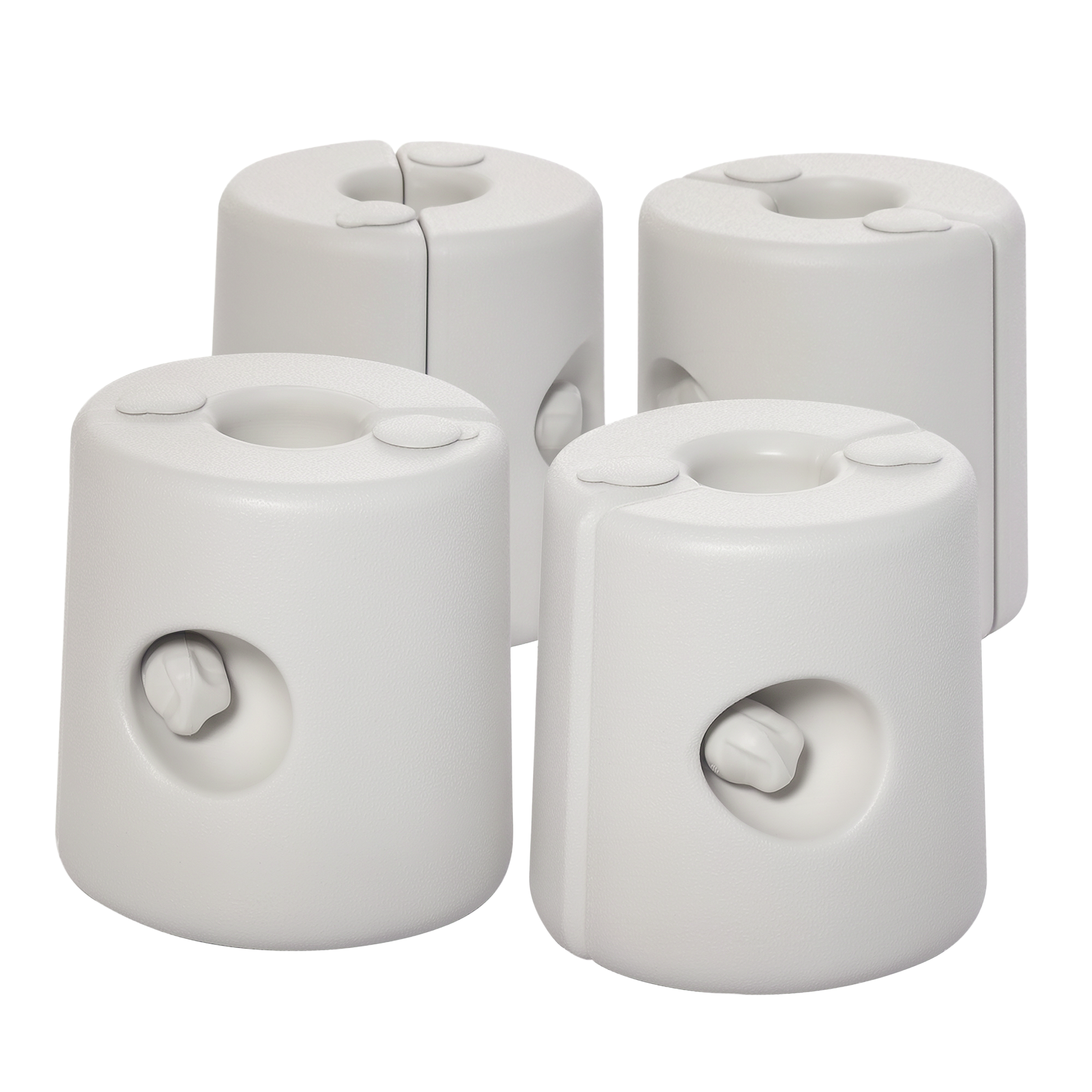 Outsunny 4 x Gewichte Pavillon Standfuß Standsicherung Partyzelt Befüllung mit Wasser/Sand PE ∅24xH25cm