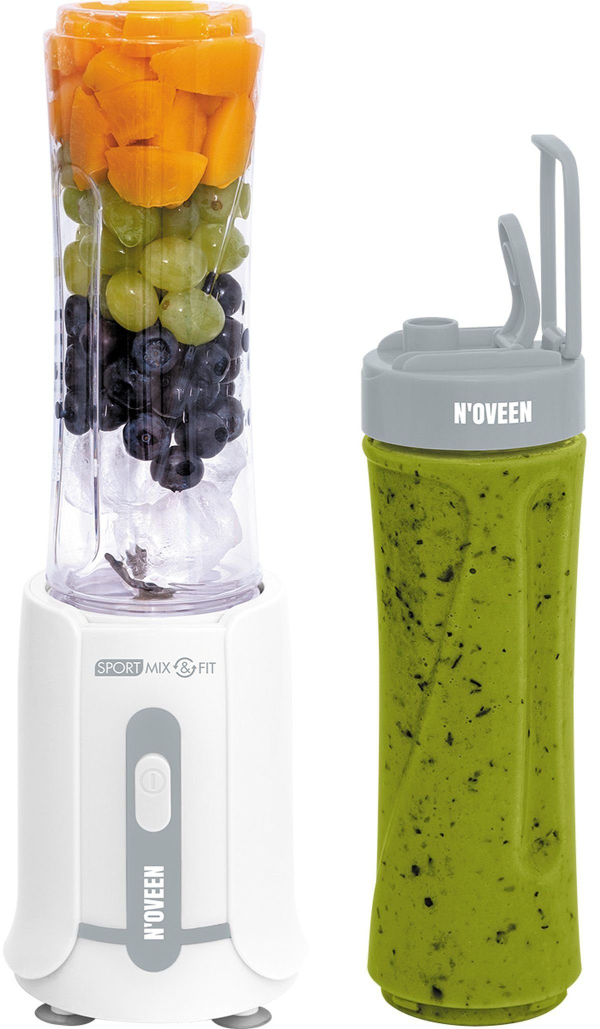 Smoothie-Maker Noveen 300W Sport Mix & Fit Blender, 600ml, Transparent
