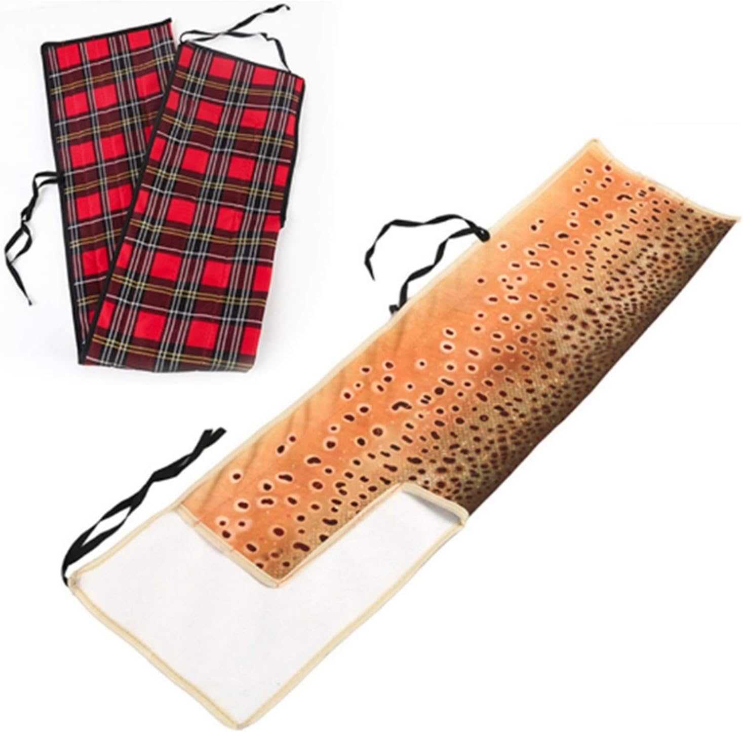 Thicken Cotton Cloth Cover Protective Bag for 2,7 m, 4 Stück Fly Fishing Rod Practical Light Design (Color : Red) (Yellow)