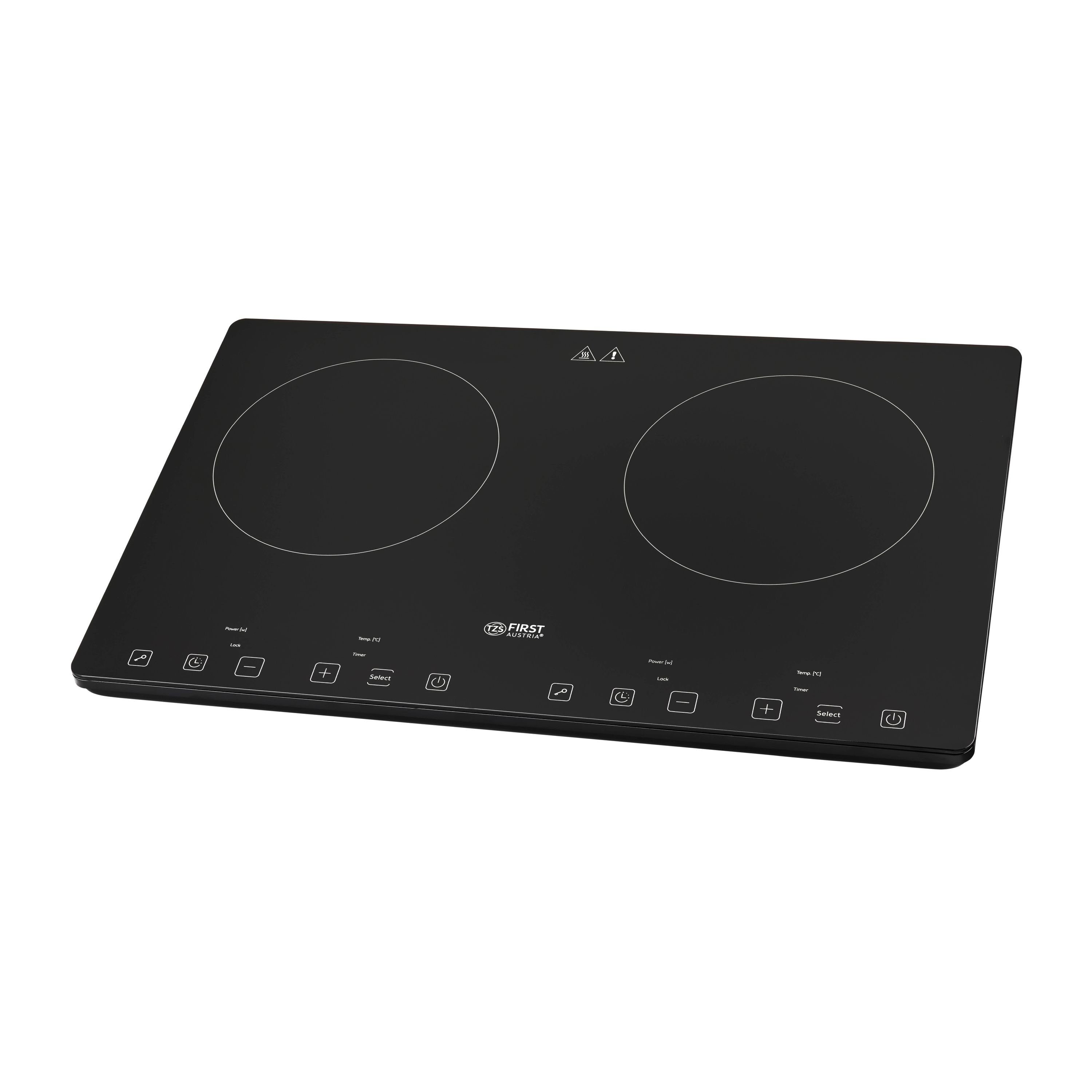 Doppelkochplatte Induktionskochplatte doppelt, 3400W, Slim-Design, Timer, Mobil