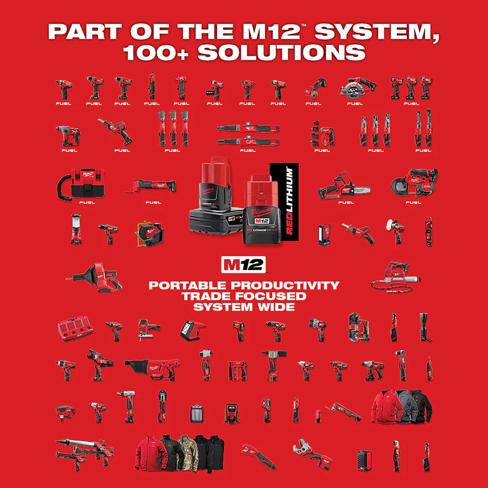 2025 Milwaukee 2951-20 Bluetooth Speaker M12 12V Radio/Oplader - Los Gereedschap