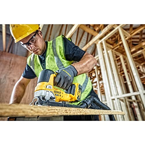 DEWALT DCS334N XJ Seghetto alternativo Brushless con impugnatura a staffa XR 18V senza batterie ne caricabatteria : Fai da te