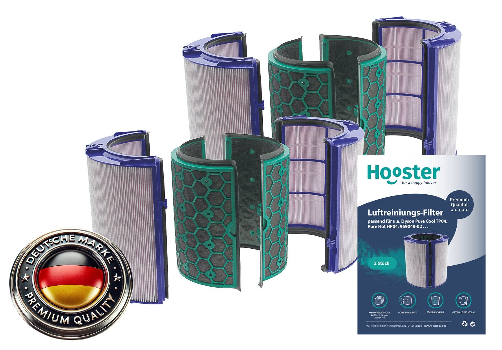 Luftfilter 2er-SET für Dyson Pure Cool TP04 u. Pure Hot HP04