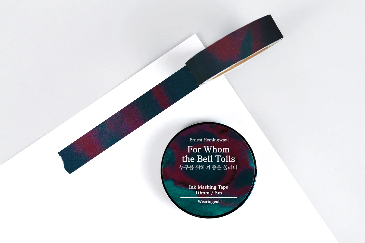 Wearingeul Ink Washi Tape - World Literature - For Whom the Bell Tolls