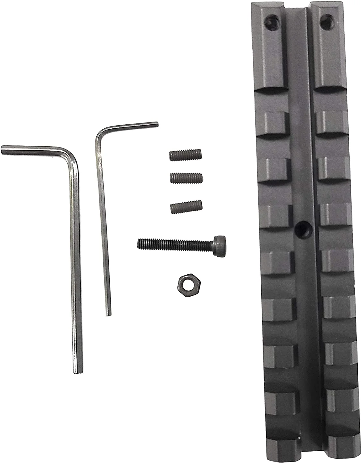 Rear Sight Rail Mount for installing Low Profile Red Dot Optics