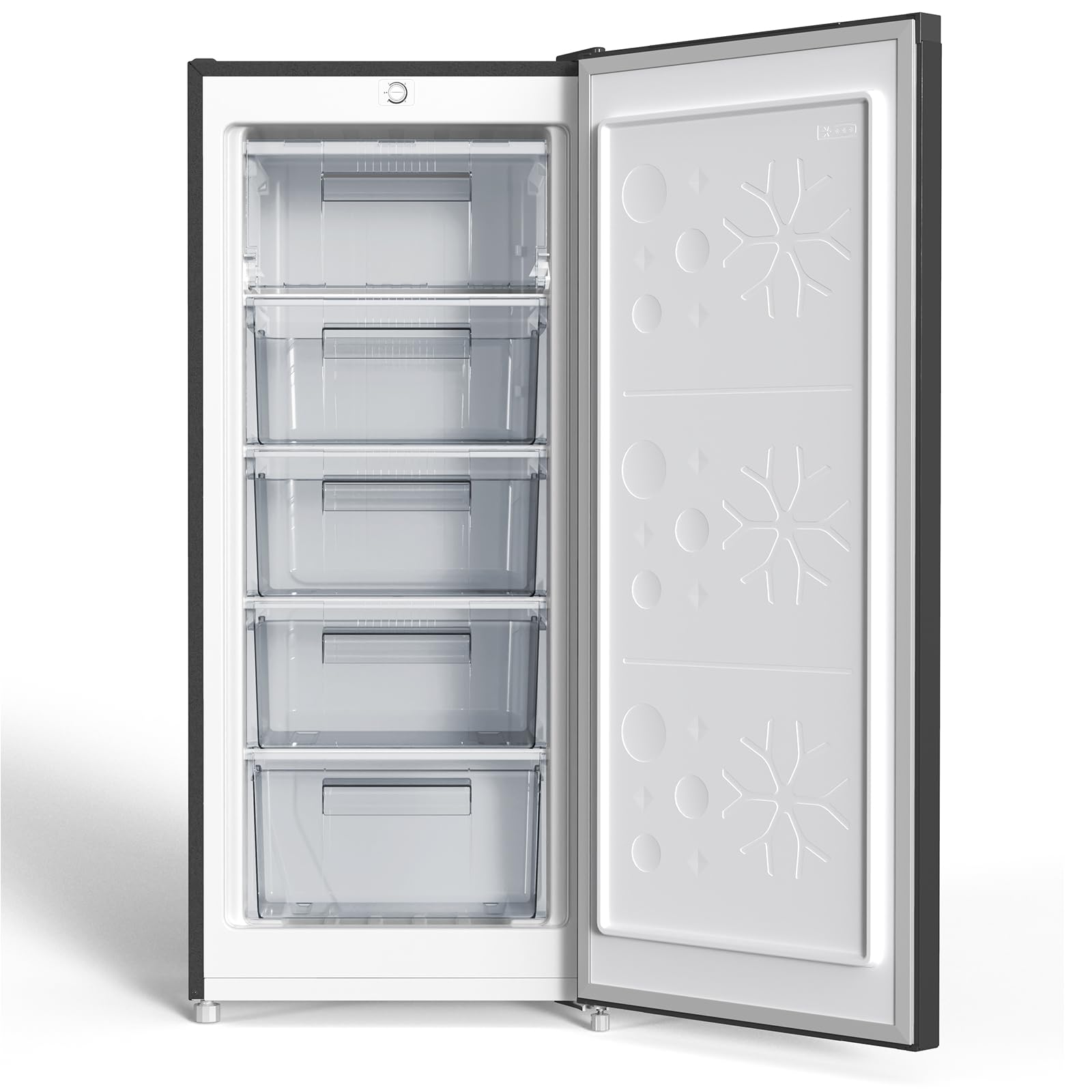 Gefrierschrank 145 L mit wechselbarem Türanschlag, 4-Sterne-Gefrieren, Modell FSD160D4E, schwarz