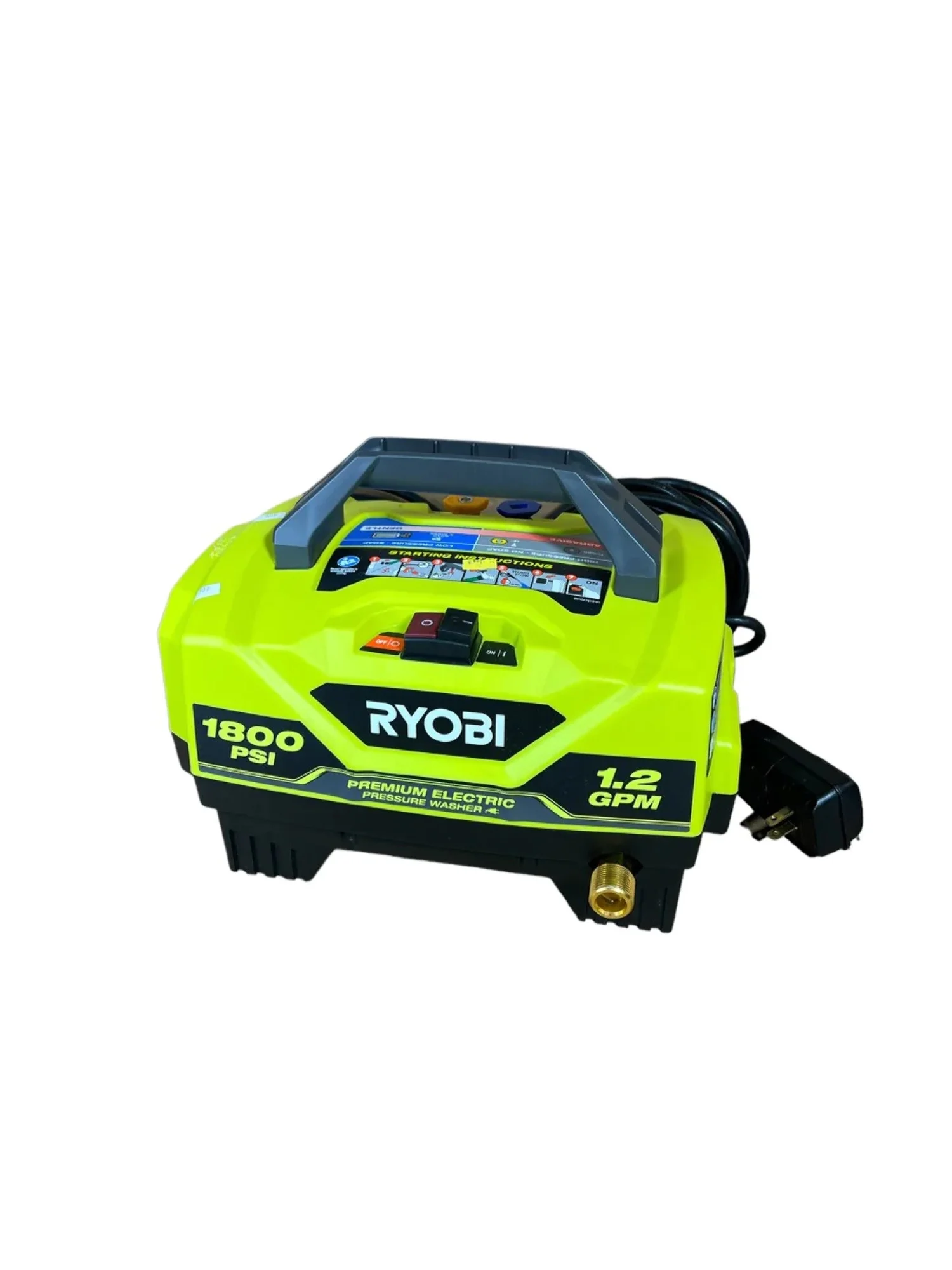 RYOBI 1800 PSI 1.2 GPM Cold Water Electric Pressure Washer