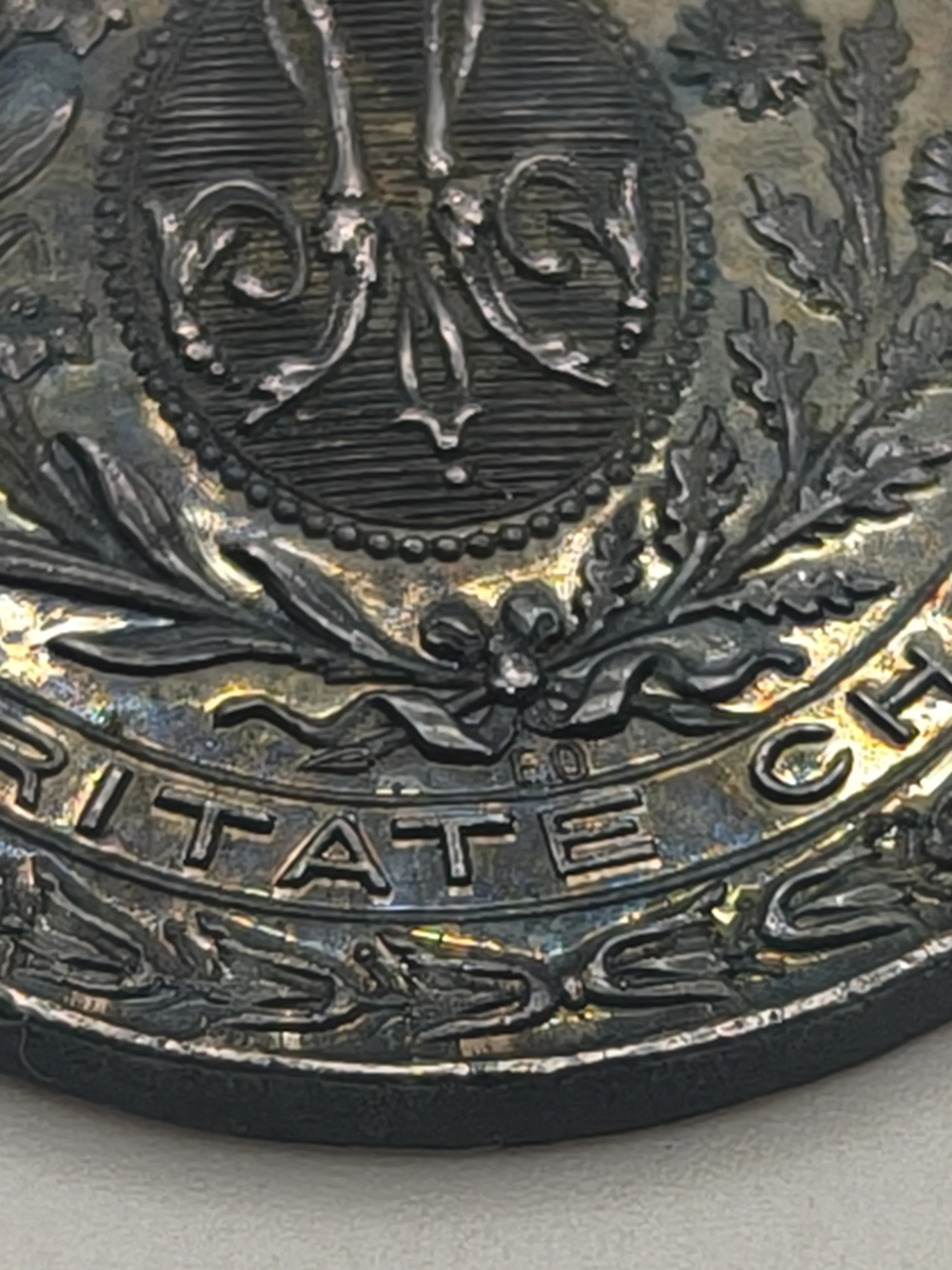 Charity Order Carlist medal. Charles VII Spain. Margaritas.