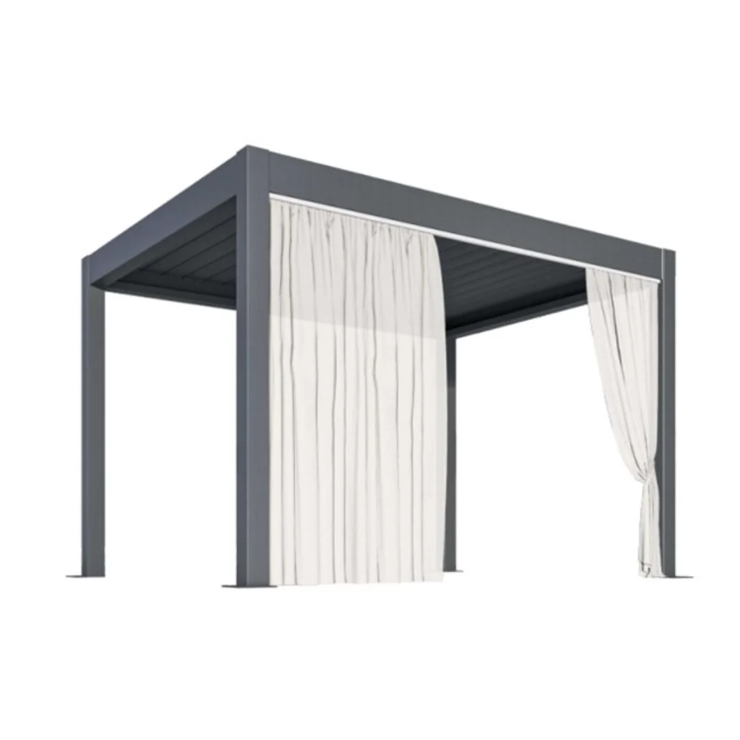 Shade - Set di 2 tende laterali pergola Shade 6 m
