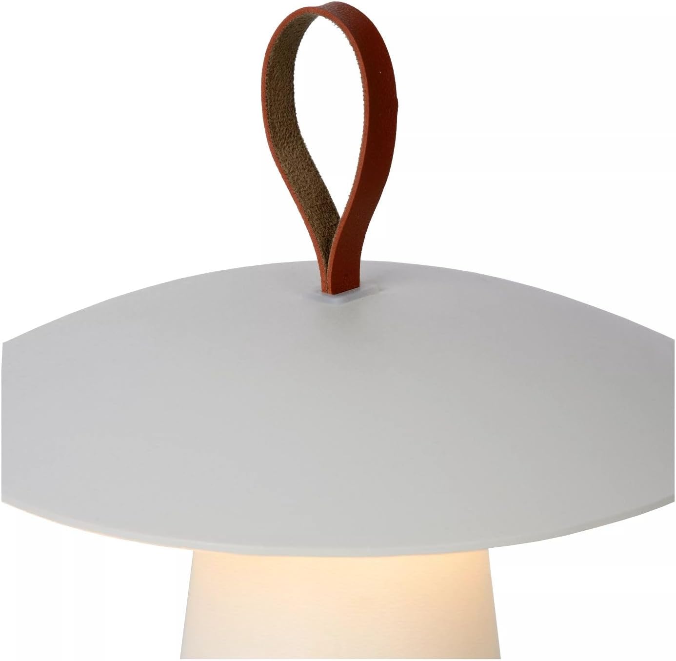 Licht-Erlebnisse LED Akku Tischlampe Aluminium Weiß IP54 Garten Balkon Terrasse 29,2 cm 2 W 2700 K tragbar Griff 6 Stunden Laufzeit dimmbare Tischleuchte außen SYVO