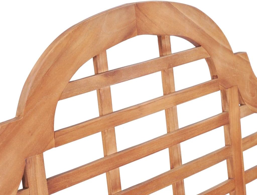 vidaXL Garden Bench 127 x 58.5 x 92.5 cm Solid Teak Wood