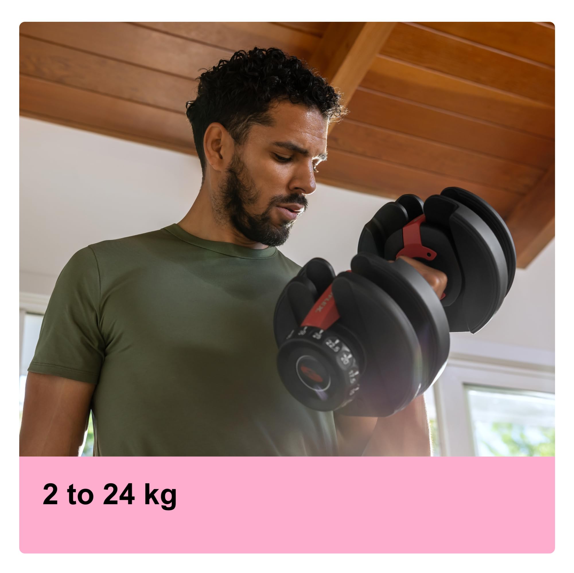 Bowflex SelectTech Verstellbare Gewichte Kompaktes Hantel Kettlebell Set 52 90 552i 1090i 840 für Heimtraining