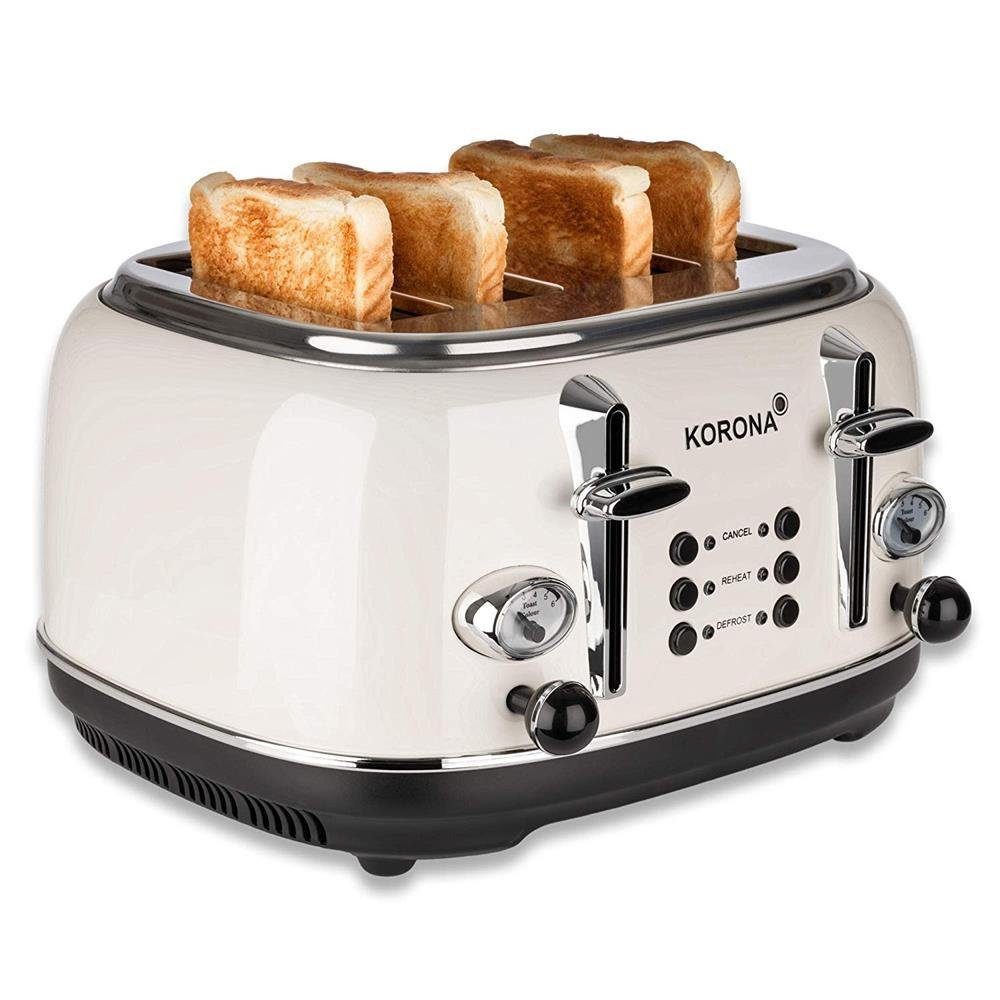 Toaster 4-Scheiben-Toaster 21676 Retro Toaster