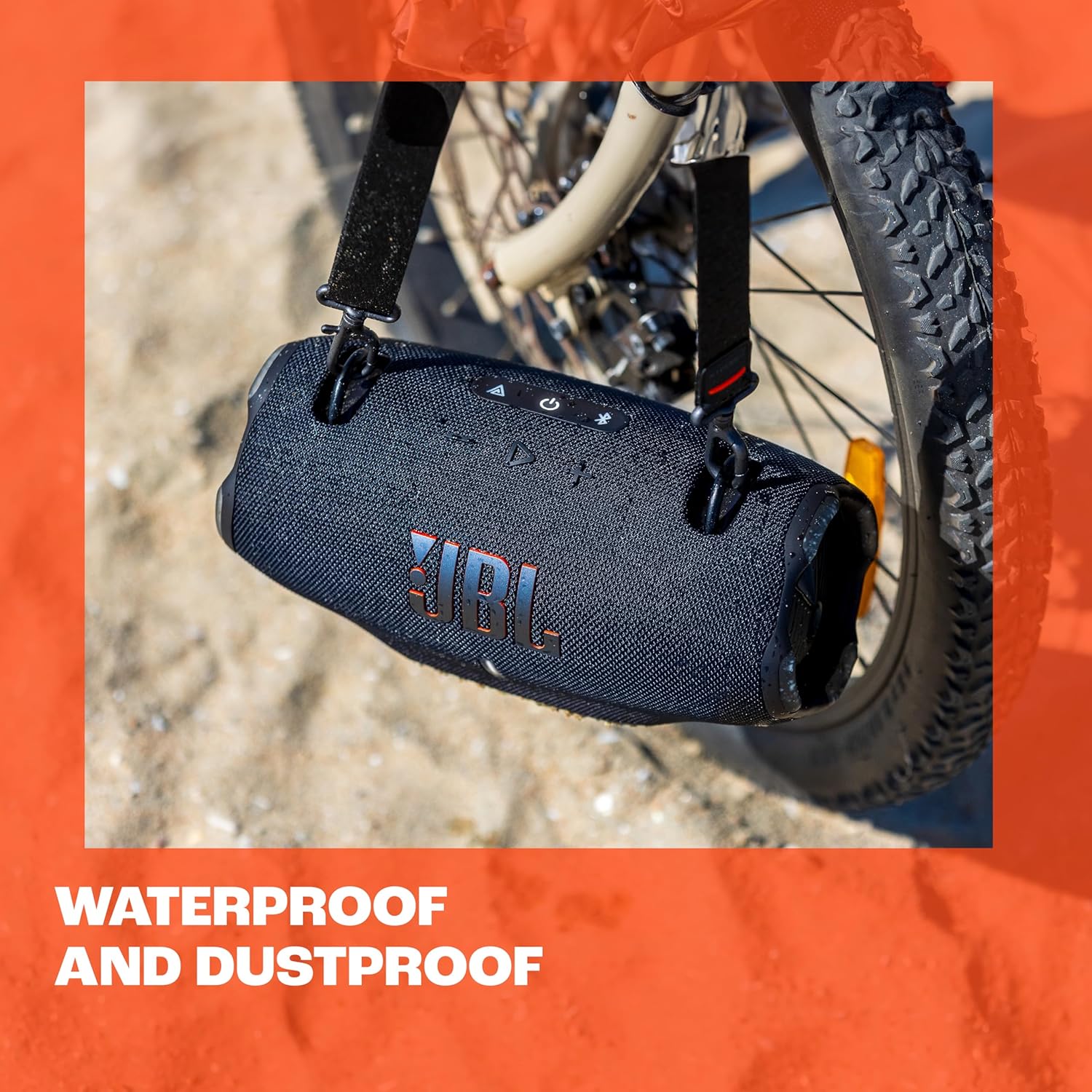 JBL Xtreme 4 Musikbox in Schwarz – Tragbare Bluetooth-Lautsprecher-Box mit tiefem Bass, KI-Sound-Boost und integrierter Powerbank – Wasserfest und staubfest ohne PD-Adapter – 24 Laufzeit