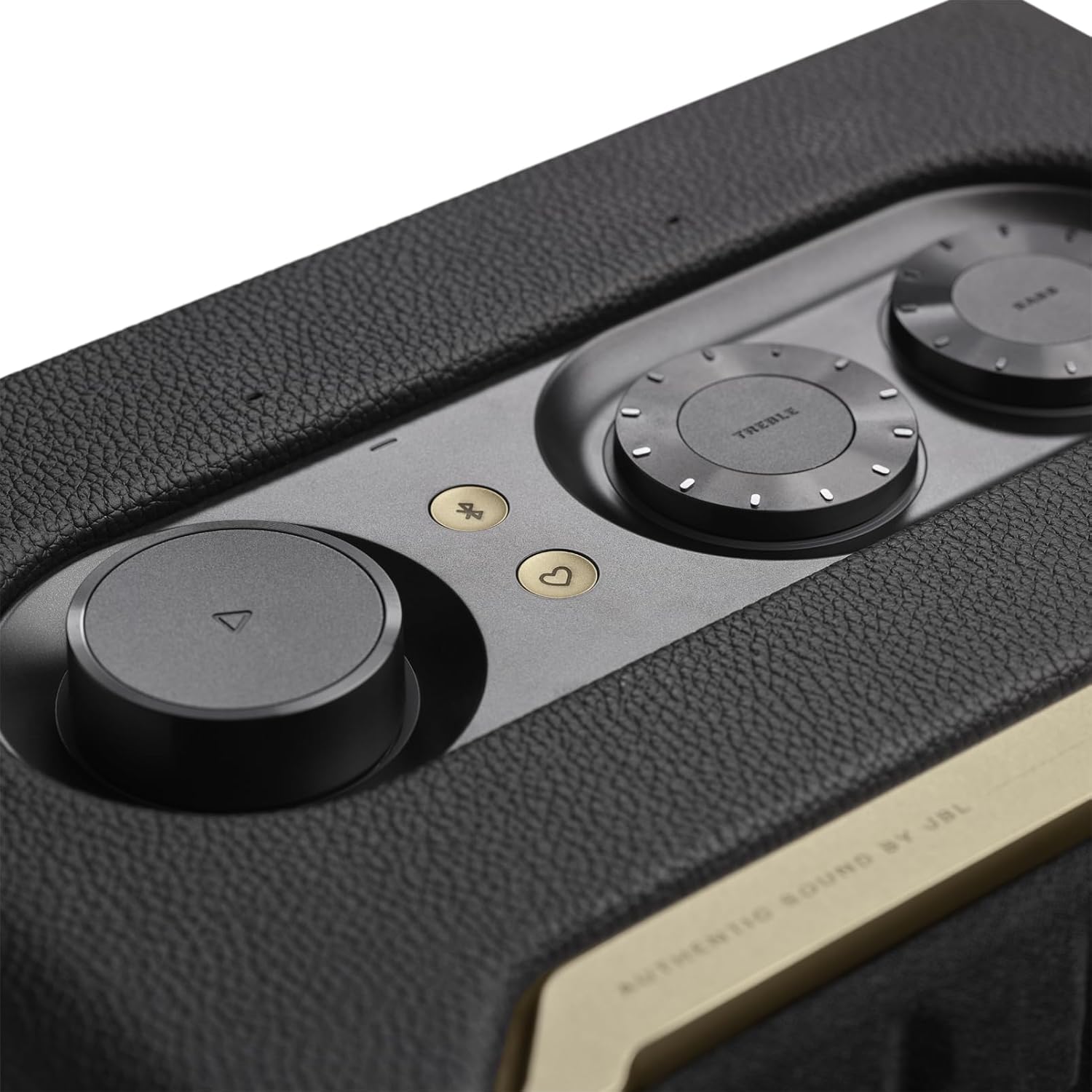 JBL Authentics 200 Smart Home Lautsprecher – 70er Jahre Retro-Design Bluetooth Box – Mit Quadrex Grill, Google Assistant, Alexa, AirPlay und JBL One App – Schwarz