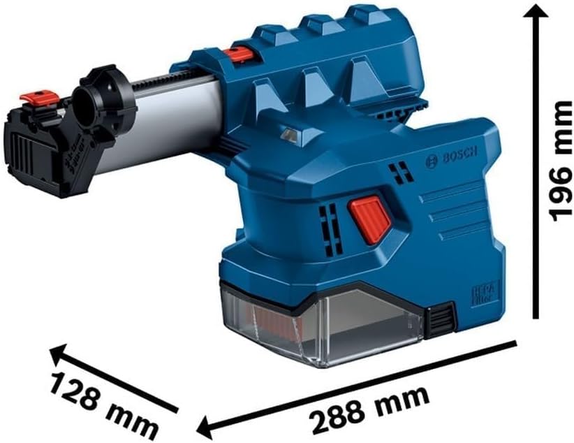 Bosch Professional 18V System Akku Bohrhammer GBH 18V-22 (mit SDS plus, KickBack Control und Vibration Control, inkl. GDE 18V-12, L-BOXX, ohne Akku/Ladegerät)