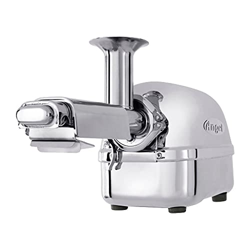 Angel Juicer AG 5500SFH Stainless Steel Electric Juice Extractor, SUS 304 Food Grade, 3HP Grinding Force, Dual Gear Technology, 10 Year Warranty: Home & Kitchen