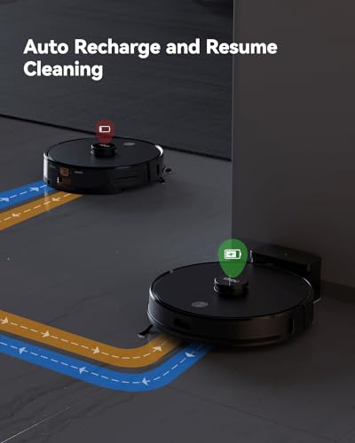 Imou Robot aspirapolvere 4500Pa RV1 aspirapolvere robot 2 in 1, ricarica automatica da 3200mAh, Navigazione LiDAR, APP : Casa e cucina