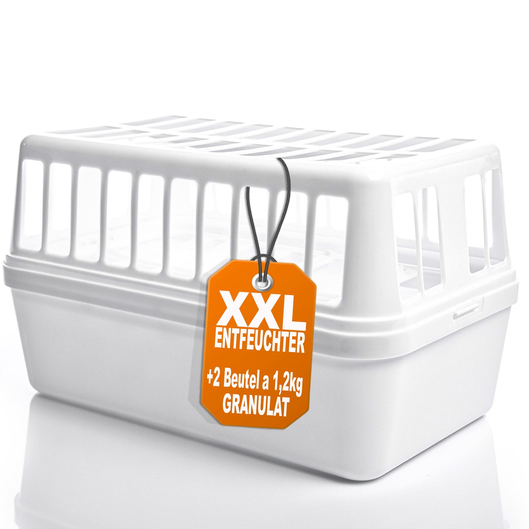 Granulat-Luftentfeuchter Luftentfeuchter + 4x 1,2kg Luftentfeuchtergranulat