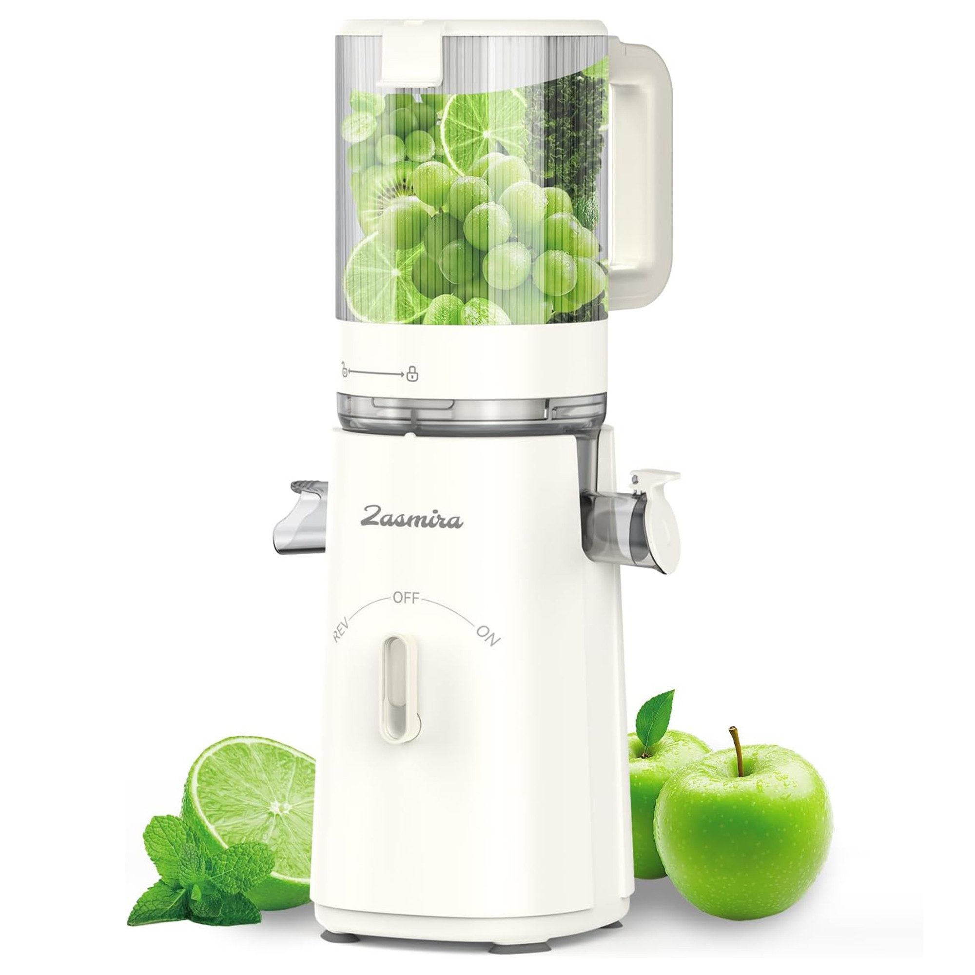 Slow Juicer 119mm Entsafter mit großer Öffnung Für ganze Früchte und Gemüse