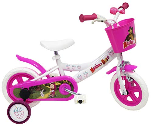 Masha e Orso Bicicletta per bambini, misura 10' : Sport e tempo libero