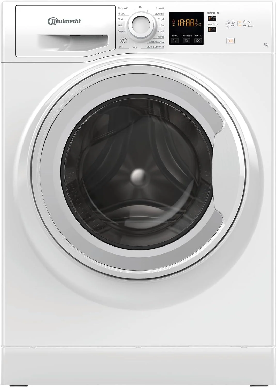 Bauknecht WAM 814 A Waschmaschine Frontlader/8kg/Energieeffizienzklasse A/Kurz 45/Anti-Allergie-Programm/Wolleprogramm/Kurz