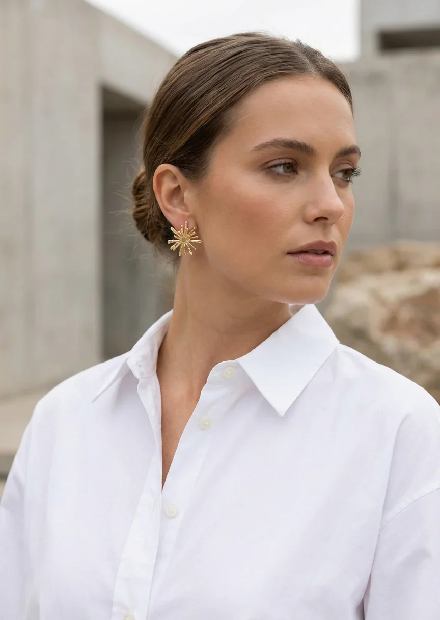 Envy Gold Starburst Earrings