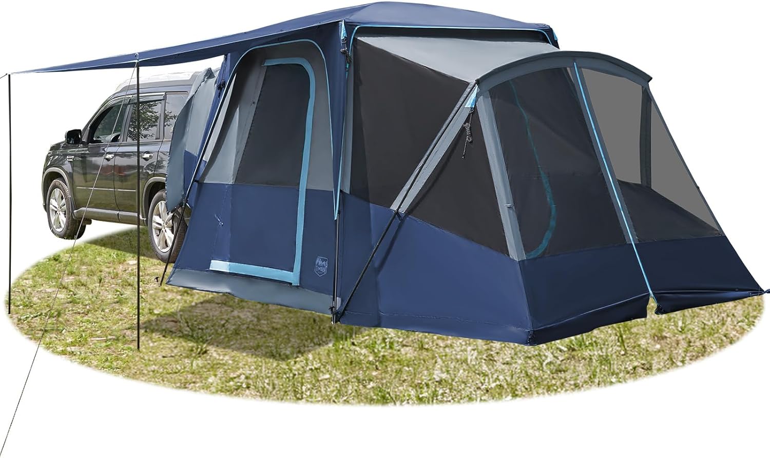 TIMBER RIDGE 5-9 Person SUV Tent with Screen Porch and Awning for Family Camping. Weather Resistant and Portable Van or Car Tent. Includes Rainfly and Storage Bag. 13
