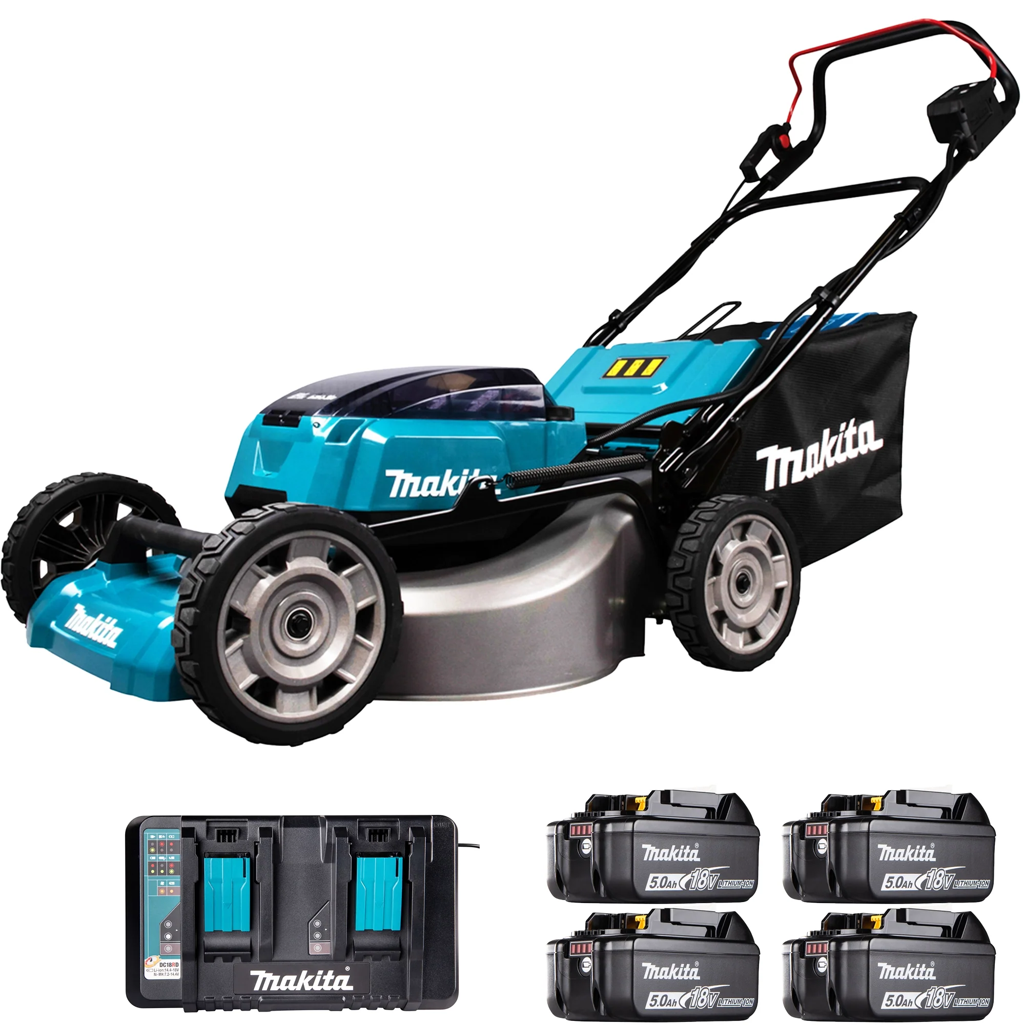 Rasaerba a Batteria Makita DLM530PT4 18Vx2 5Ah – Potente e Autonomia Estesa