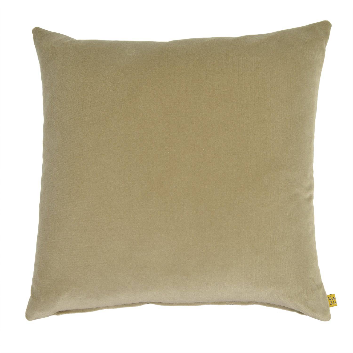 Silk Velvet Cushion-Olive