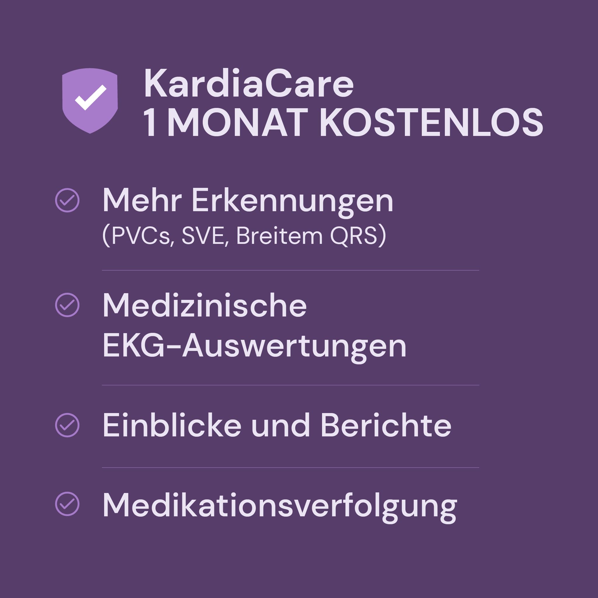 6-Kanal EKG-Monitor für Smartphones und Tablets, tragbar, erkennt Vorhofflimmern, inkl. 1 Monat KardiaCare