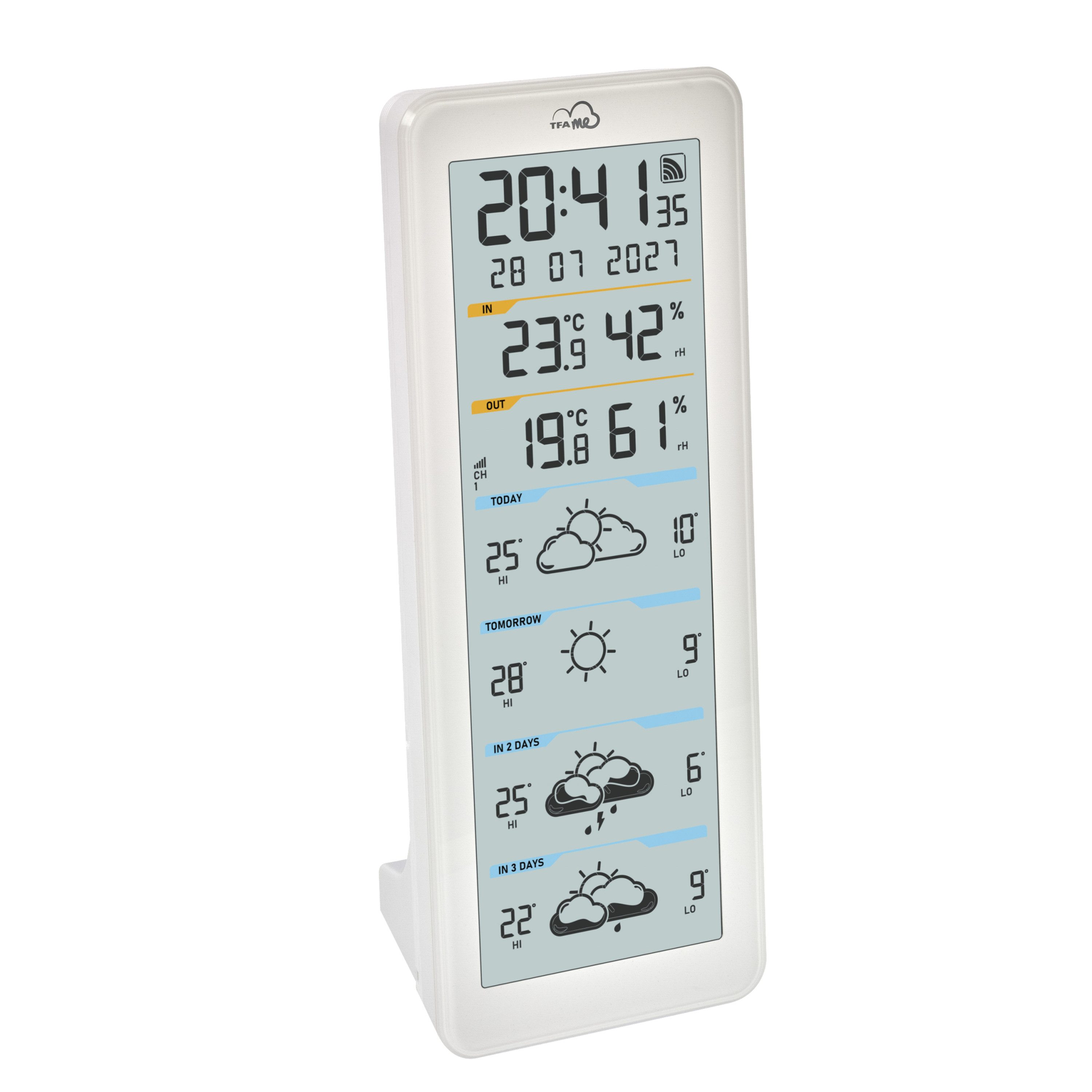 Funkwetterstation WLAN TFA.me 35.8108.02 TFA ID-06 mit Wetterprognose wetter.com