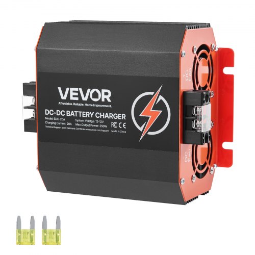 VEVOR 12V 20A DC/DC-Ladegerät 250 W Blei-Säure-Lithium-AGM-GEL-/Nassbatterien