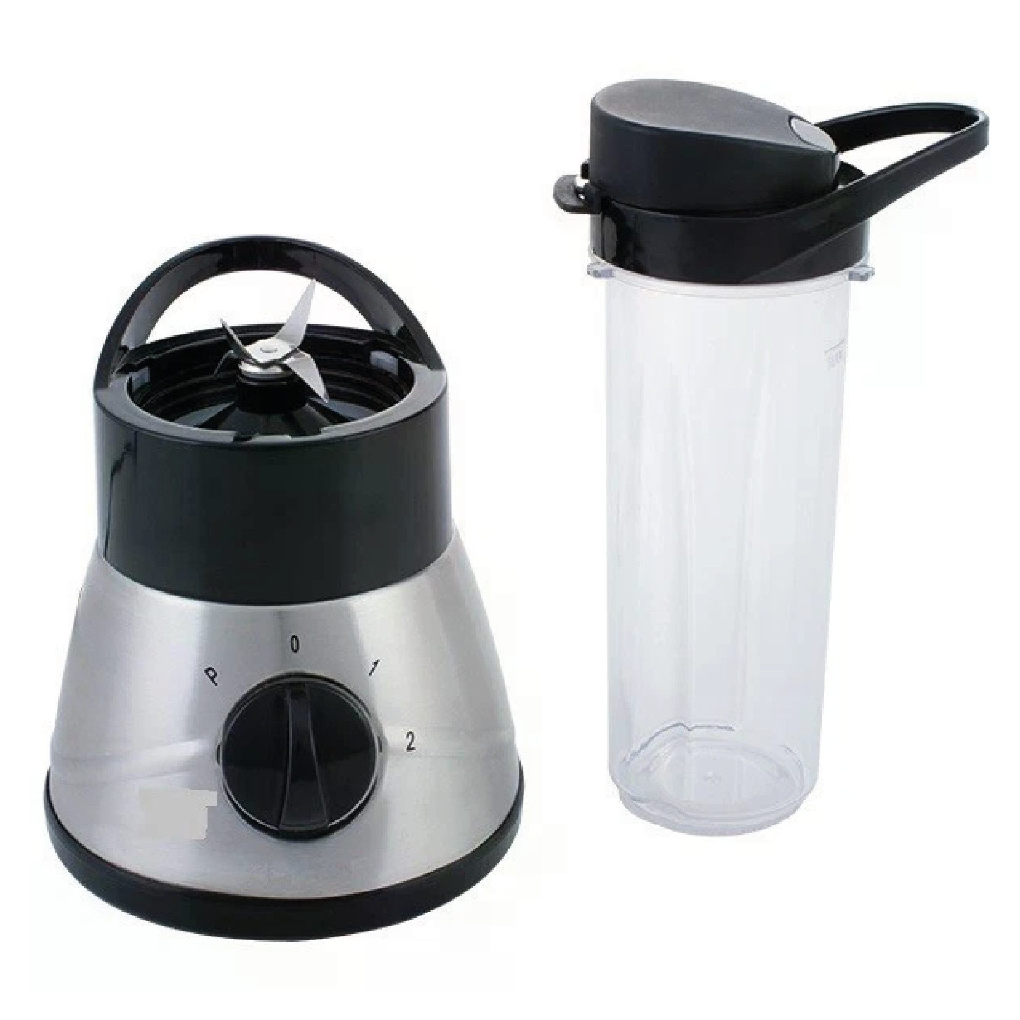Smoothie-Maker MIA 400W, Edelstahl Mixer, To-Go Mixbecher 500ml