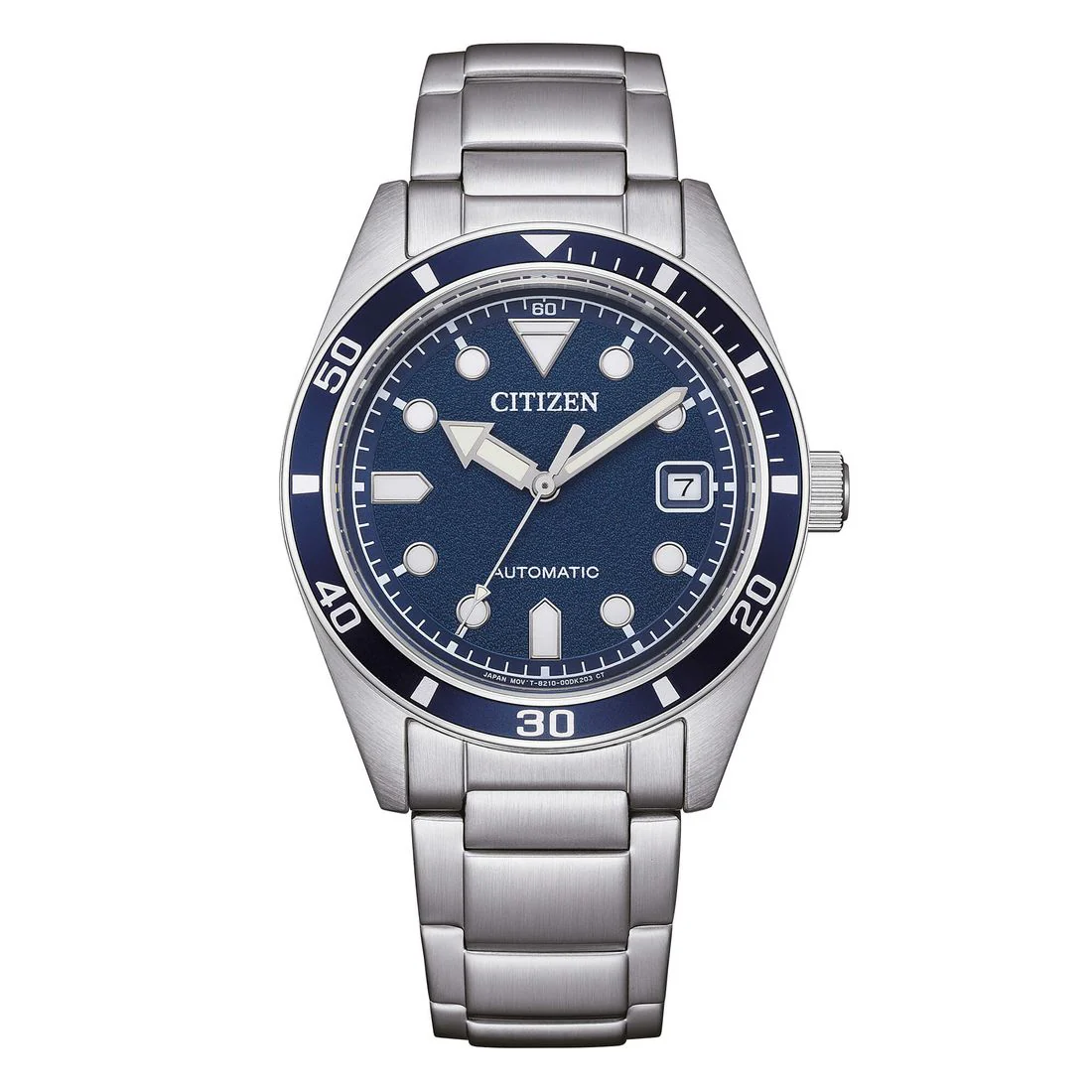 Orologio Citizen Meccanico Marine in acciaio quadrante blu NJ0228-51L