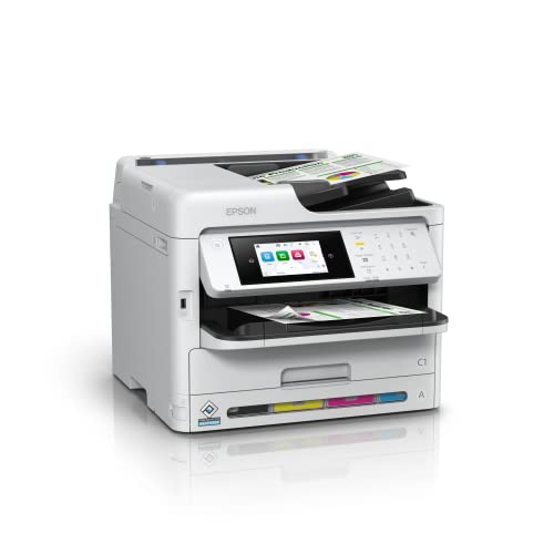 Epson Workforce WF C5890DWF Stampante Multifunzione compatta per Gruppi di Lavoro, Ideale per Piccoli uffici e Grandi aziende, 4.800 x 1.200 dpi, 75.000 Pagine al Mese, Stampa,Scansiona,Copia,Fax : Informatica